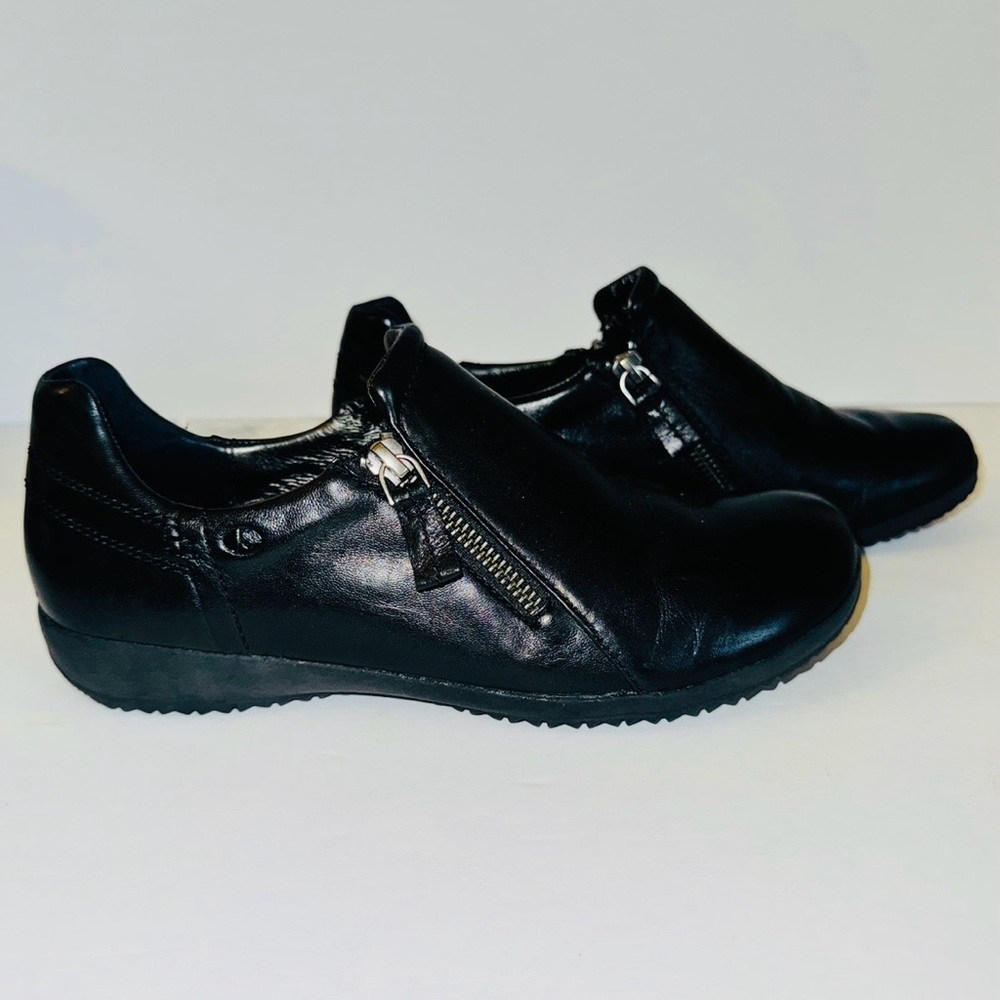 Josef Seibel Women 's “Naly 32” Slip On Double Zip Oxford Flats, Sz 39 (8.5)